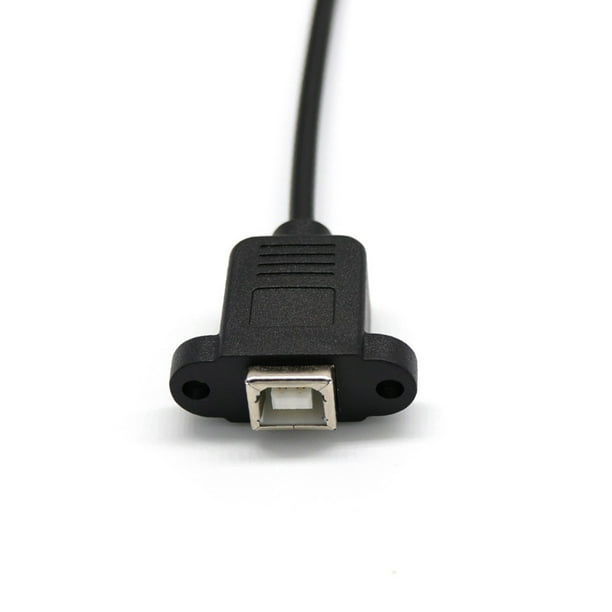 Cables USB 2.0 B Male to USB B Female Socket Printer Panel Mount Extension Cable 50cm Cable Length: 50cm, Color: Black Cables USB 2.0 B Male to USB B Female Socket Printer Panel Mount Extension Cable 50cm Cable Length: 50cm, Color: Black